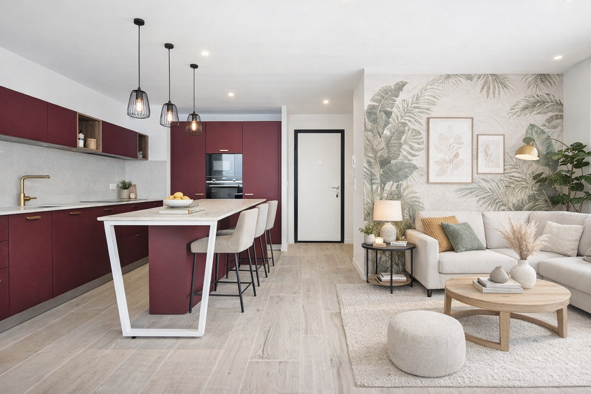 Rénovation complète d’un appartement de 85 m² à Seynod rue de champ fleuri