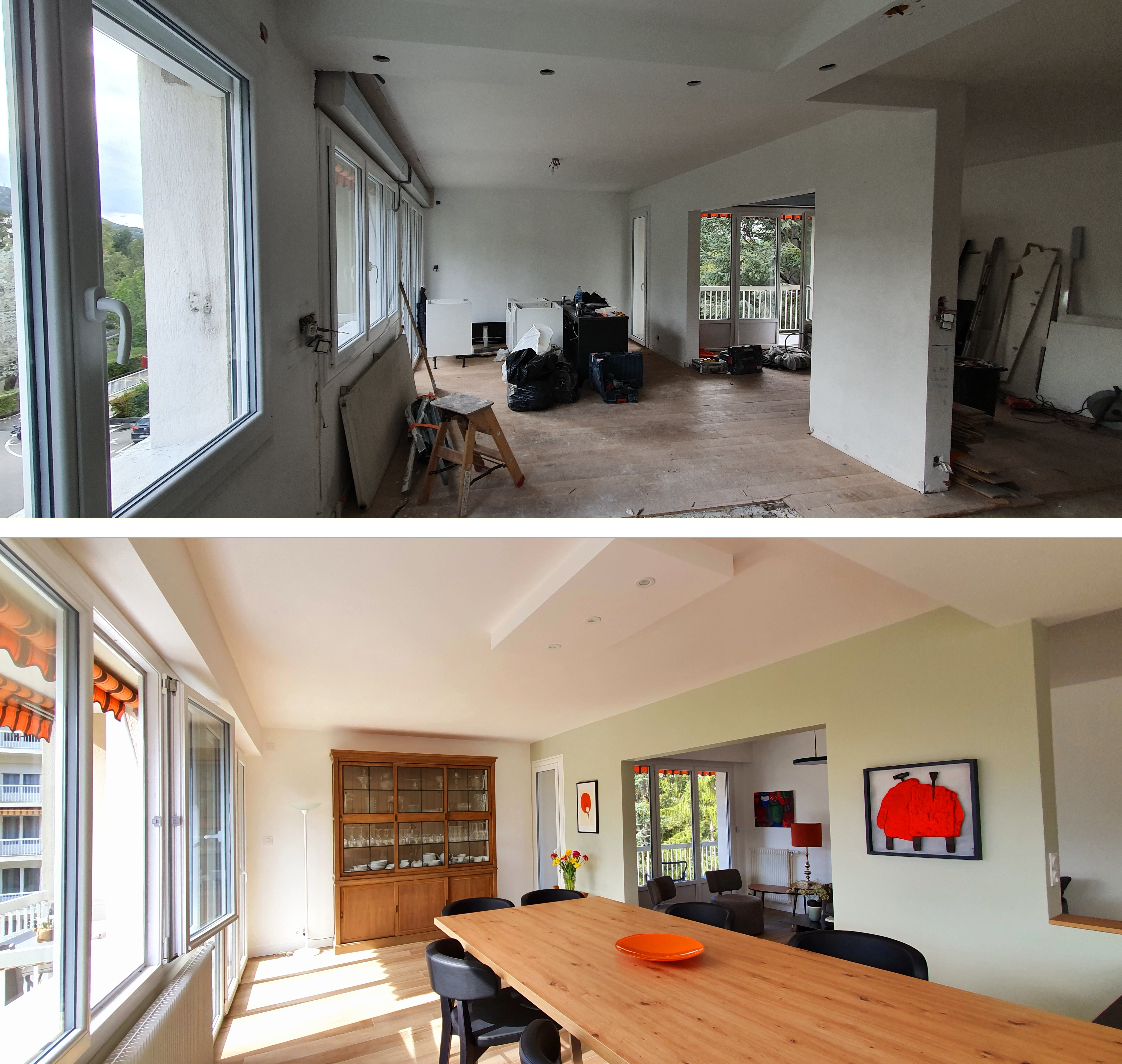 Recherche Appartement Ou Maison Un An Après Avant /Après Rénovation d'un appartement de 150m2 Annecy le vieux rue